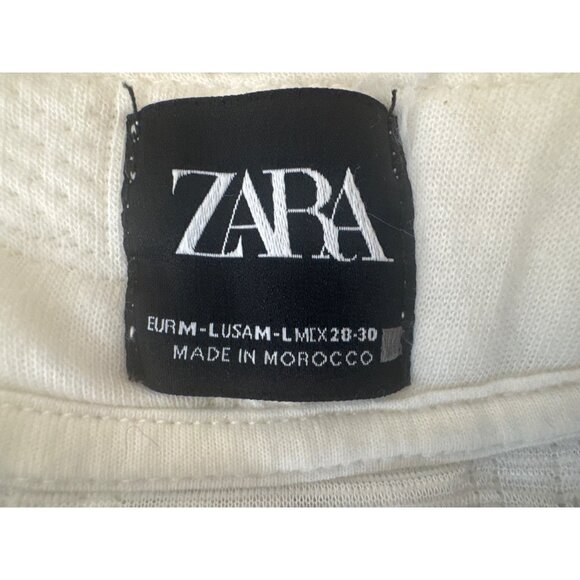 2/$30 ZARA M-L Quilted White Vest Large Size - Picture 4 of 14